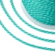 Круглый вощеный полиэфирный шнур YC-G006-01-1.0mm-25-3