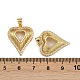 Латунные микропаве прозрачные подвески с фианитом ZIRC-I367-13G-05-3