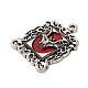 Подвески из эмали из сплава Hallowmas ENAM-K079-01B-AS-2