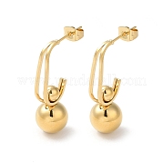 Серьги-гвоздики из нержавеющей стали 304 EJEW-Z026-14G
