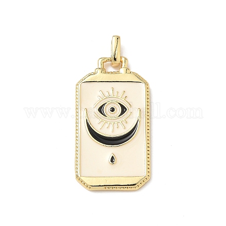 Карты таро латунные эмалевые подвески KK-Q068-56G-02-1