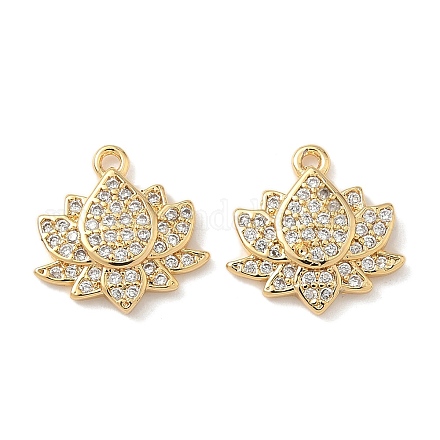 Латунные микро проложить кубического циркония подвески KK-C099-09G-1