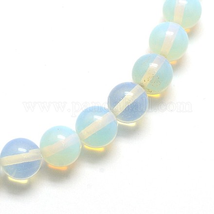 Опал круглые бусины нити G-O047-08-10mm-1