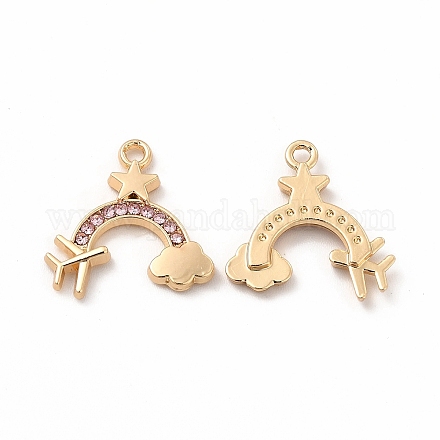 Подвески со стразами из экологически чистого сплава FIND-A025-17G-01-1