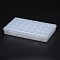 Polypropylene Plastic Bead Storage Containers, Removable, 28 Compartments, Rectangle, Clear, 17.5x10.8x2.6cm