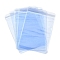 PVC Anti Oxidation Zip Lock Bags, Transparent Antitarnish Jewelry Packing Storage Pouch, Rectangle, Cornflower Blue, 13x9x0.03cm, Unilateral thickness: 4.9 Mil(0.125mm)
