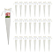Triangle Paper Bouquet Packaging Bags, with Plastic Findings, Snow, 33x10.9x0.2cm