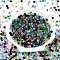 3/0 Baking Paint Glass Fringe Seed Beads, Teardrop, Mixed Color, 5x4~4.5x3.5~4mm, Hole: 1mm, about 4500pcs/pound