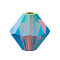 Preciosa® Crystal Beads, Czech Crystal, Bicone(451 69 302 Rondelle), 90095 20000 Light Burgundy AB 2x, 4mm, Hole: 0.8mm