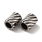304 Stainless Steel European Beads, Large Hole Beads, Column, Antique Silver, 12x9mm, Hole: 6mm
