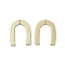 Alloy Pendants, Arch Charm, Light Gold, 35.5x27.5x1.5mm, Hole: 1.5mm