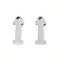 201 Stainless Steel Charms, Alphabet, Letter.I, 8.5x3x1mm, Hole: 1mm
