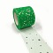 Glitter Sequin Deco Mesh Ribbons, Tulle Fabric, Tulle Roll Spool Fabric For Skirt Making, Green, 2 inch(5cm), about 25yards/roll(22.86m/roll)