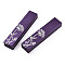 Cardboard Jewelry Set Boxes, Flower of Life Printed Outside and Black Sponge Inside, Rectangle, Purple, 22.4x4.9x3.4cm