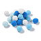 Polyester Ball Decoration, Pom Pom Ball, For DIY Craft, Light Sky Blue, 2.6~3cm, about 120pcs/set