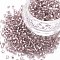 8/0 Glass Bugle Beads, Silver Lined, Thistle, 2.5~3x2.5mm, Hole: 1mm, about 15000pcs/pound
