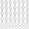 Beebeecraft 1 Box 100Pcs Jewelry Clasps Stainless Steel 9mm Lobster Claw Clasps Bracelet Connector with 100Pcs Open Jump Ring for DIY Craft Jewelry Making