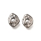 Brass Beads, Cadmium Free & Nickel Free & Lead Free, Irregular, Gunmetal, 5x6.5x1.5mm, Hole: 1.6mm