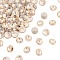 Preciosa® MAXIMA Crystal Round Stones, Czech Crystal, Dura Foiling, Bicone(436 11 177 Rivoli), 00030 235 Honey, SS39(8.15~8.4mm)