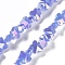 Electroplate Butterfly Glass Beads Strands, Faceted, AB Color Plated, Medium Slate Blue, 8x10x5.5mm, Hole: 1.2mm, about 100pcs/strand, 29.13''(74cm)