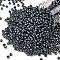 TOHO Round Seed Beads, Japanese Seed Beads, (612) Matte Color Gun Metal, 8/0, 3mm, Hole: 1mm, about 1110pcs/50g