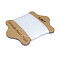 Waxed Nylon Cord, White, 0.55mm, about 21.87 yards(20m)/card
