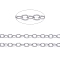 Tarnish Resistant 304 Stainless Steel Cable Chains, Unwelded, with Spool, Stainless Steel Color,8x6x1mm, about 32.8 Feet(10m)/roll