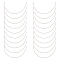 50Pcs Stainless Steel Bra Underwire, Sturdy Metal Bra Wire for Bra Shaping, Stainless Steel Color, 132x67x0.7mm