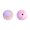 Round Food Grade Silicone Beads, DIY Necklaces Making, Pink, 15mm