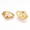 304 Stainless Steel Rhinestone Pendants, Heart, Star, Ion Plating(IP), Real 18K Gold Plated, Crystal, 13x17x5mm, Hole: 1.4mm