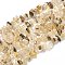 Natural Rutilated Quartz Beads Strands, Chip, 5.5~18x3~6x1.5~7mm, Hole: 1mm, 33.07~33.46 inch(84~85cm)