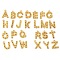 304 Stainless Steel Pendant Rhinestone Settings, Letter A~Z, Golden, Fit for 1mm Rhinestone, 8~8.5x1.5~7x1~1.5mm, Hole: 0.7mm