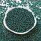 TOHO Round Seed Beads, Japanese Seed Beads, (27BD) Silver Lined Teal, 8/0, 3mm, Hole: 1mm, about 1110pcs/50g