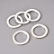 Tibetan Style Alloy Linking Rings, Circle Frames, Lead Free and Cadmium Free, Donut, Antique Silver, about 28.5mm long, 28.5mm wide, 2mm thick, hole: 20.5mm