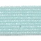Synthetic Luminous Stone Beads Strands, Faceted, Barrel, Glow in the Dark, Light Sky Blue, 3x2mm, Hole: 0.6mm, about 156pcs/strand, 14.17 inch(36cm)