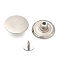 Alloy Button Pins for Jeans, Nautical Buttons, Garment Accessories, Round, Platinum, 20mm