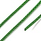 Braided Round Steel Wire, for DIY Bracelets, Lime Green, 3.2mm
