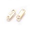 304 Stainless Steel Chain Tabs, Chain Extender Connectors, Oval, Golden, 10.5x3.5mm, Hole: 1.2mm and 1.5mm
