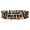 3Pcs 3 Styles Wood & Natural Coconut Round & Rondelle Beaded Stretch Bracelets for Men, Coconut Brown, 7-1/8~7-1/2 inch(18~19cm), 1pc/style