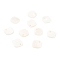 Natural Freshwater Shell Charms, Rhombus, White, 11.5~12x11.5~12x0.8~1.3mm, Hole: 1.2mm