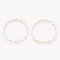Brass Linking Rings, Cadmium Free & Nickel Free & Lead Free, Real 18K Gold Plated, Ring, 24.5x24.5x1mm