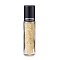 Glass Roller Ball Bottles, Essential Oil Refillable Bottle, with Citrine Chip Beads, for Personal Care, 107x15mm, Beads: 3x11~3x7mm, Capacity: 10ml