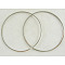 Brass Linking Rings, Platinum, 40x1mm
