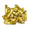 Spray Painted Natural Akoya Shell Big Pendants, Nuggets Charms, Yellow, 35.5~55x8~20x4~12mm, Hole: 1.2mm