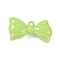 Spray Painted Opaque Acrylic Big Pendants, Bowknot, Lawn Green, 31x56x16mm, Hole: 3.5mm