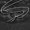 Non-Tarnish Adjustable 304 Stainless Steel Slider Necklaces, with Box Chains and Slider Beads, Stainless Steel Color, 29.4 inch(74.6cm), 2mm Wide