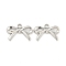 Non-Tarnish 304 Stainless Steel Pendants, Bowknot Charm, Stainless Steel Color, 10.5x15x2mm, Hole: 1.6mm