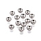 Tarnish Resistant 201 Stainless Steel Beads, Solid Round, Stainless Steel Color, 5mm, Hole: 1mm