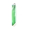 Electroplated Natural Quartz Pendants, with Brass Findings, Bullets, Pointed Pendants, Platinum, Aquamarine, 40~65x7~15mm, Hole: 3mm