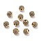 Brass Cubic Zirconia Beads, Round, Golden, 8mm, Hole: 1.5mm